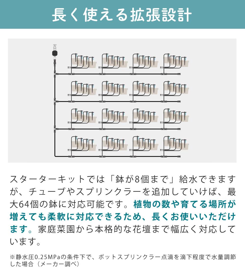 タカギ 水やりスターターキットタイマー付 鉢植え用  電池付き GKK105 Takagi 自動水やり 散水用品