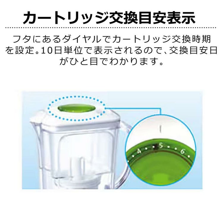 東レ トレビーノ ポット型浄水器 1.2L PT306SV 高除去タイプ