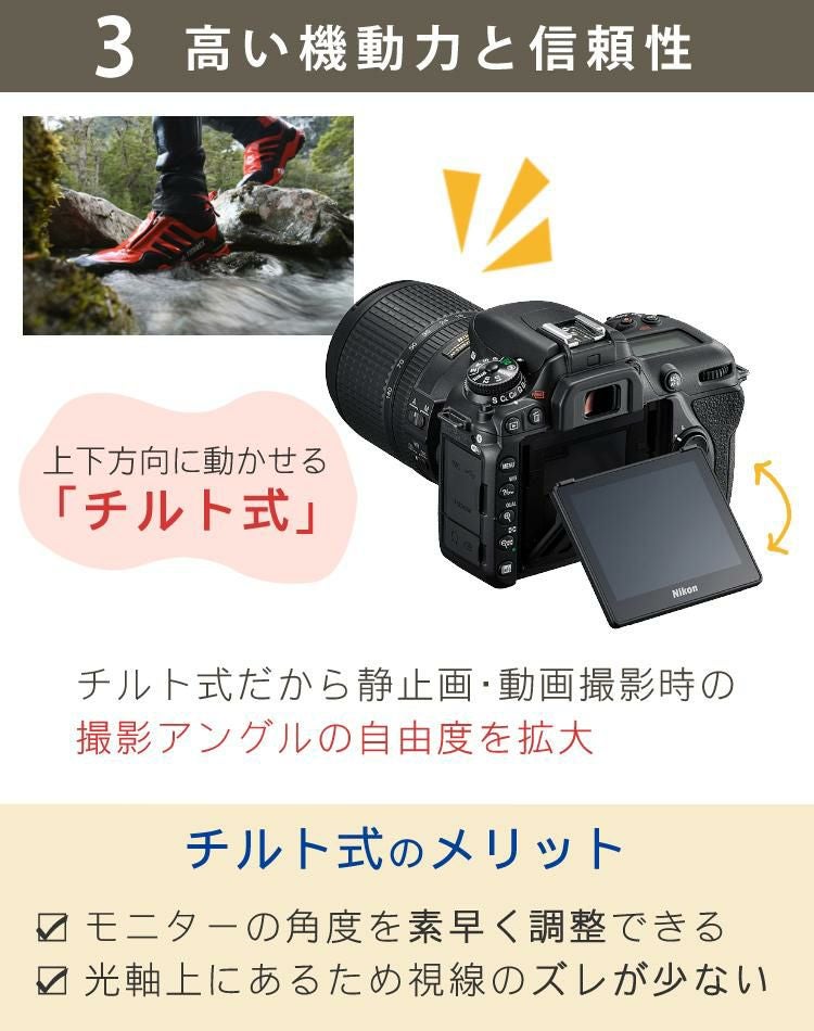 ニコン デジタル一眼レフカメラ D7500 ボディ＆ニコンレンズ AF-S DX