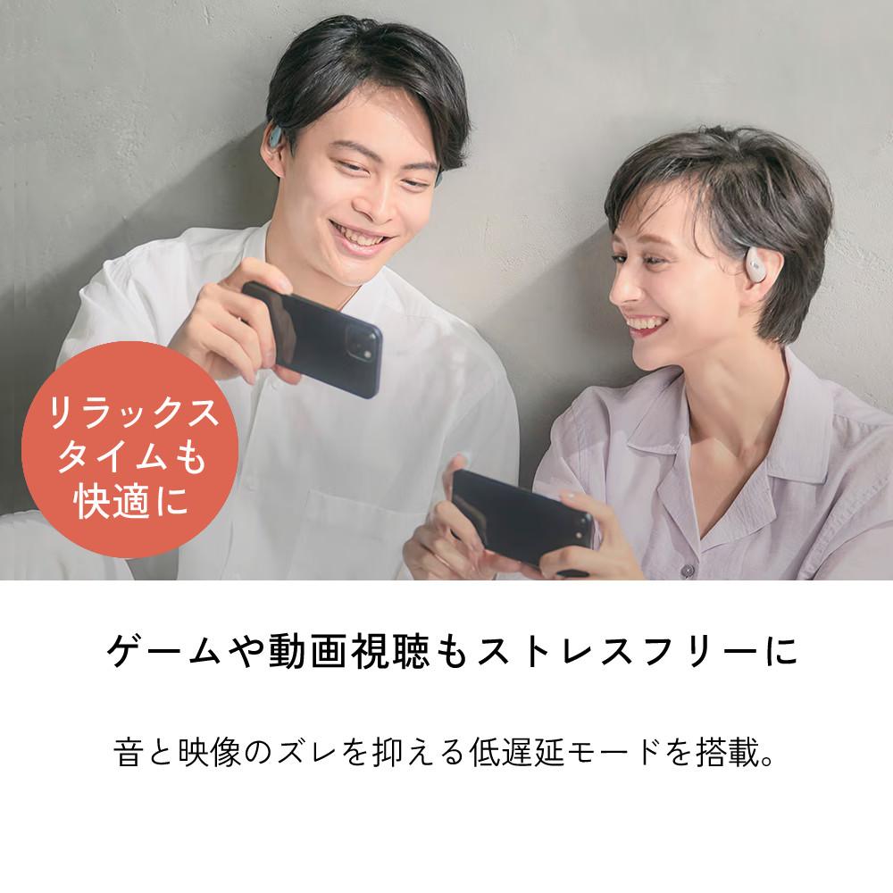 Victor ビクター ワイヤレスイヤホン HA-NP50T (ブラック/ベージュ