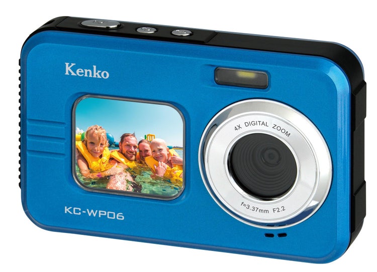 ケンコー 防水デジタルカメラ KC-WP06 KCWP06 防水  ブルー Kenko