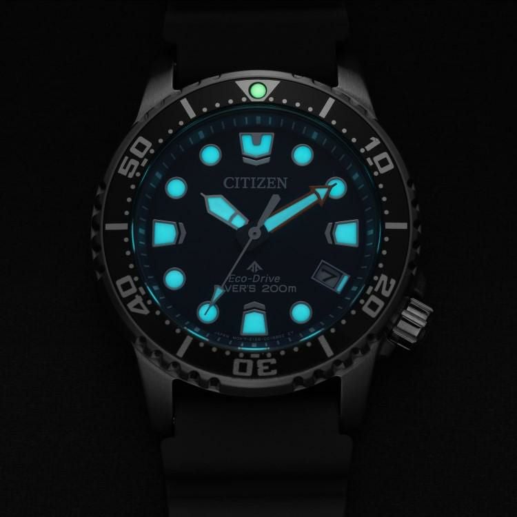シチズン プロマスター 腕時計 MARINE ダイバー200m ソーラー 小型 ブルー ユニセックス 国内正規品 EO2021-05L お手入れクロス付