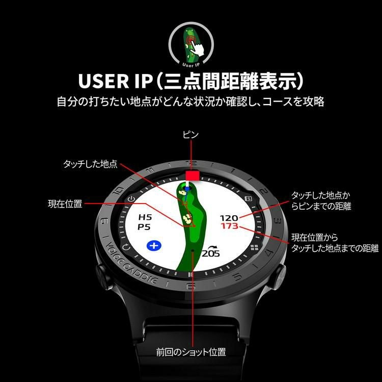 ボイスキャディ A3 腕時計タイプ Voice Caddie GPS 時計型 距離計 日本