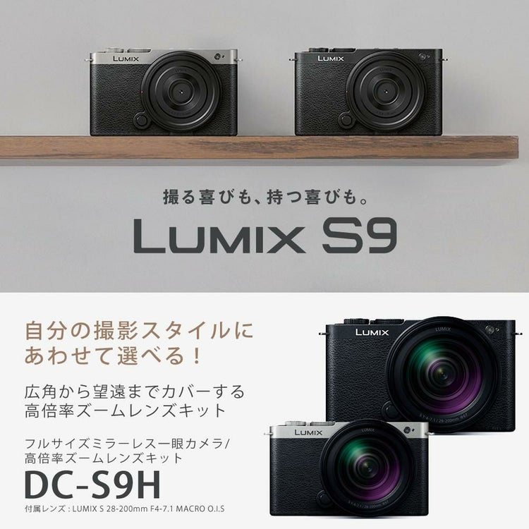 パナソニック ミラーレスカメラ LUMIX S9 28-200キット DC-S9 高倍率ズームレンズキット
