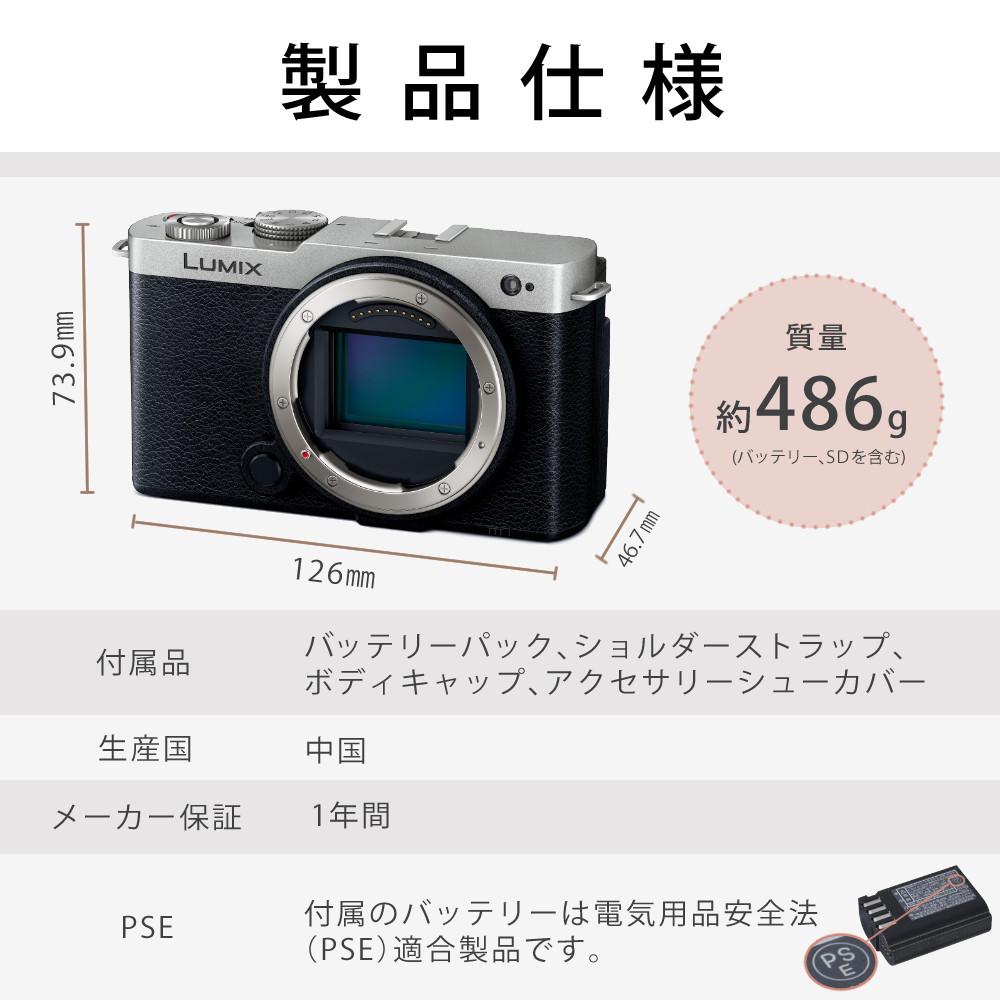 ✨️美品✨️LUMIX ディズニーコラボ 　カメラ 本体＆バッテリーセット パナソニック ミラーレスカメラ LUMIX S9 ボディ フルサイズ ブラック
