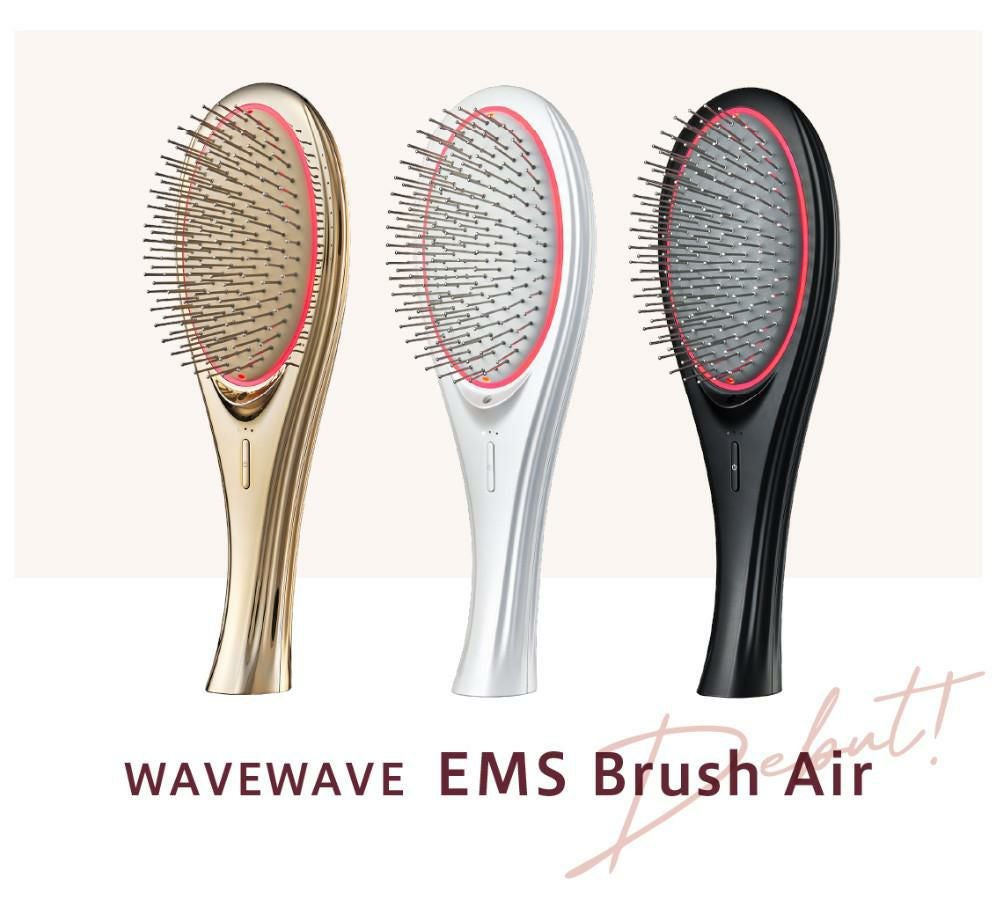 WAVEWAVE 電気ブラシ EMS ブラッシュエアー 巾着ポーチ付き EMS Brush Air ウェイブウェイブ wh41-01