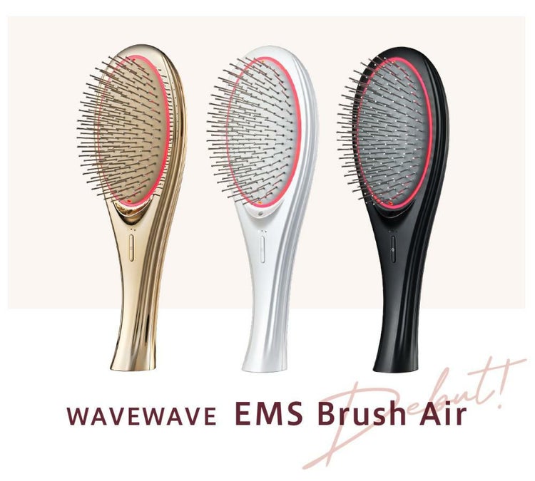 WAVEWAVE 電気ブラシ EMS ブラッシュエアー 巾着ポーチ付き EMS Brush Air ウェイブウェイブ wh41-01