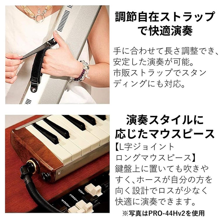ハモンド HAMMOND  PRO-44HPv2 鍵盤ハーモニカ マイク内蔵モデル アルト ラッピング不可