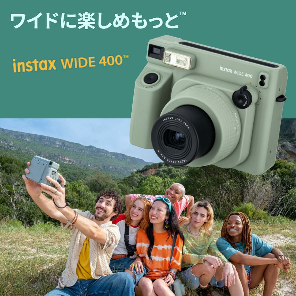富士フイルム インスタントカメラ チェキ WIDE instax WIDE 400