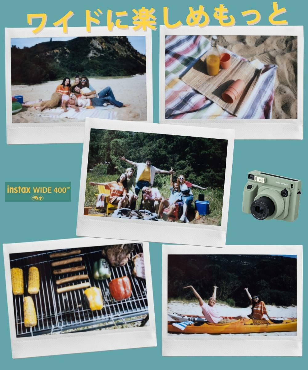 富士フイルム インスタントカメラ チェキ WIDE instax WIDE 400