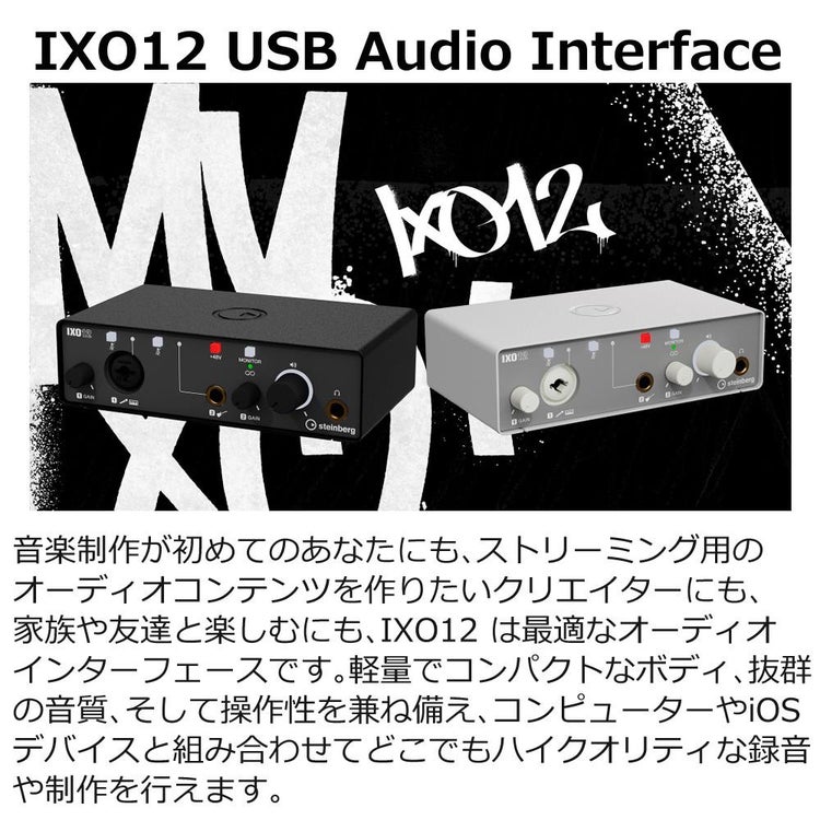スタインバーグ steinberg オーディオインターフェイス USB IXO12
