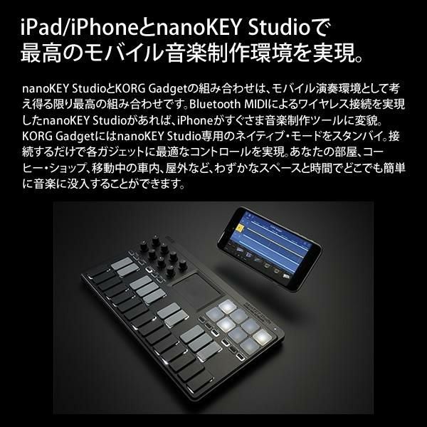 KORG コルグ モバイル MIDIキーボード nanoKEY Studio ヘッドホン