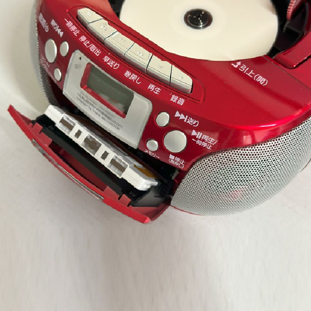アイワ aiwa audio -G CRC1 GAA4-CRC0001(RD) ラジカセ レッド 単2電池