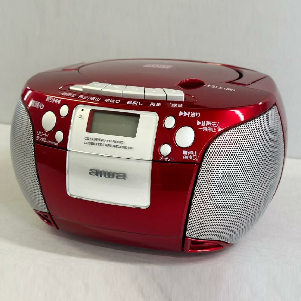 アイワ ラジカセ aiwa audio -G CRC1 GAA4-CRC0001(RD) レッド 単2電池