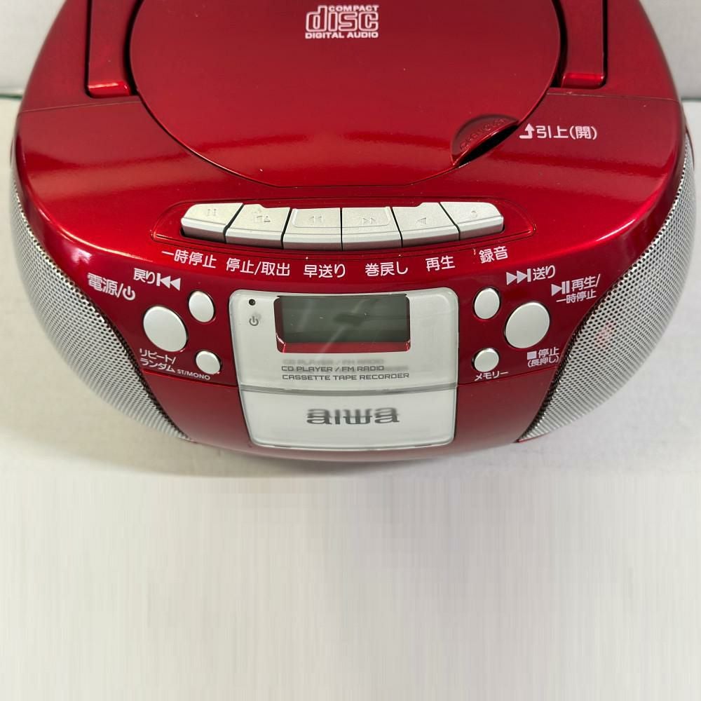 アイワ ラジカセ aiwa audio -G CRC1 GAA4-CRC0001(RD) レッド 単2電池