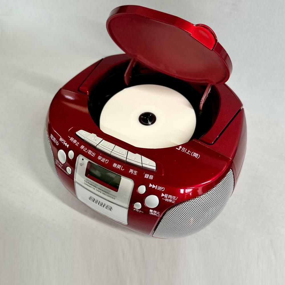 アイワ ラジカセ aiwa audio -G CRC1 GAA4-CRC0001(RD) レッド 単2電池