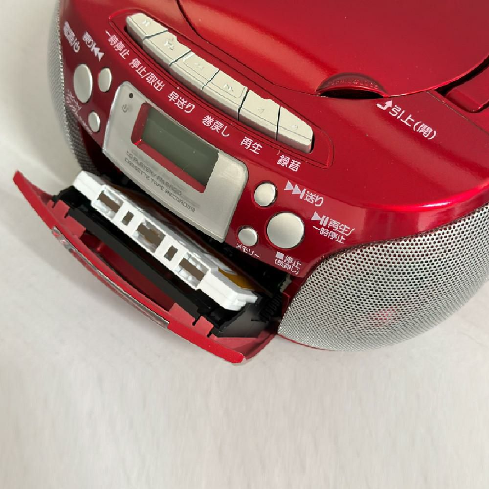 アイワ ラジカセ aiwa audio -G CRC1 GAA4-CRC0001(RD) レッド 単2電池