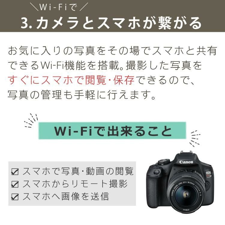 一眼レフカメラ始めませんか6点セット】新品/キヤノン (Canon) EOS