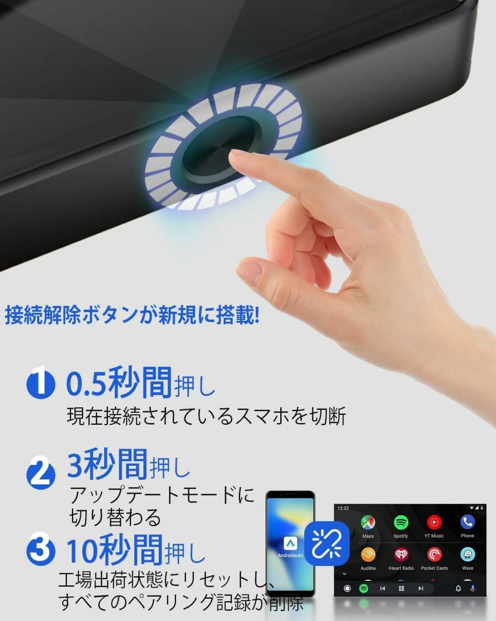 カー用品セット OTTOCAST オットキャスト  A2AIR Pro  Android用  ＋ 選べる特典付 選択式