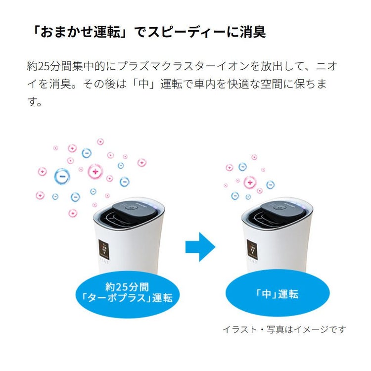 シャープ イオン発生機 IG-MX15-W ホワイト ポータブル空気清浄機 SHARP プラズマクラスター