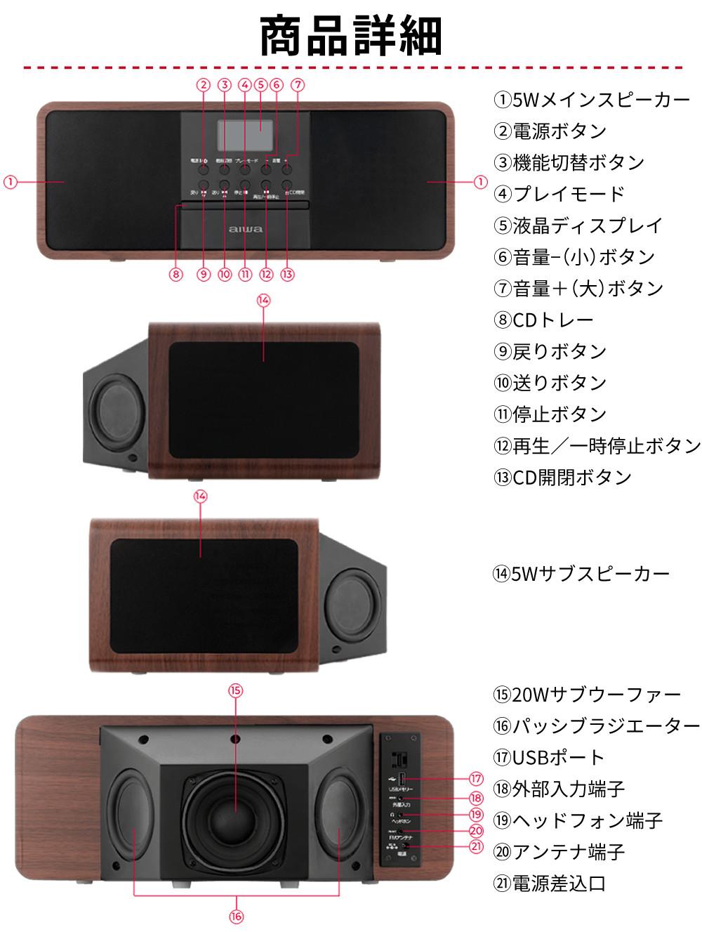 aiwa スピーカーユニット aiwa audio -G SPU1 GAA4-SPU0001 ラッピング不可