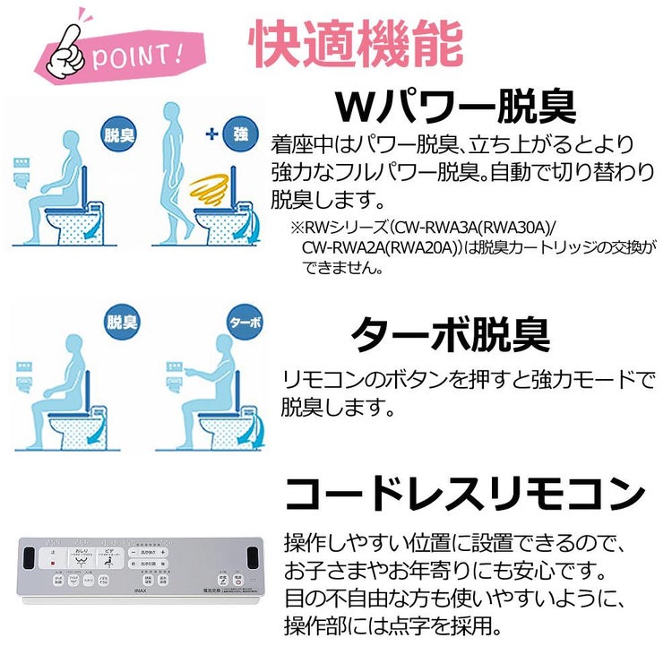 リクシル INAX 温水便座 CW-RAA20/BW1 ピュアホワイト LIXIL 日本製 ラッピング不可