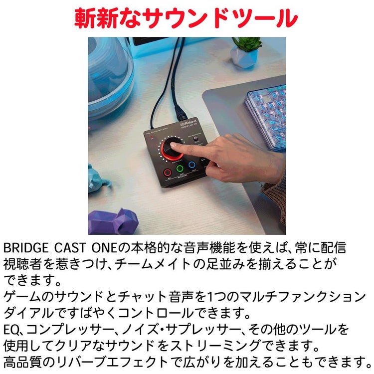 ローランド Roland ゲーミングDAC ミキサー BRIDGE CAST ONE ローランド オリジナルタオルセット
