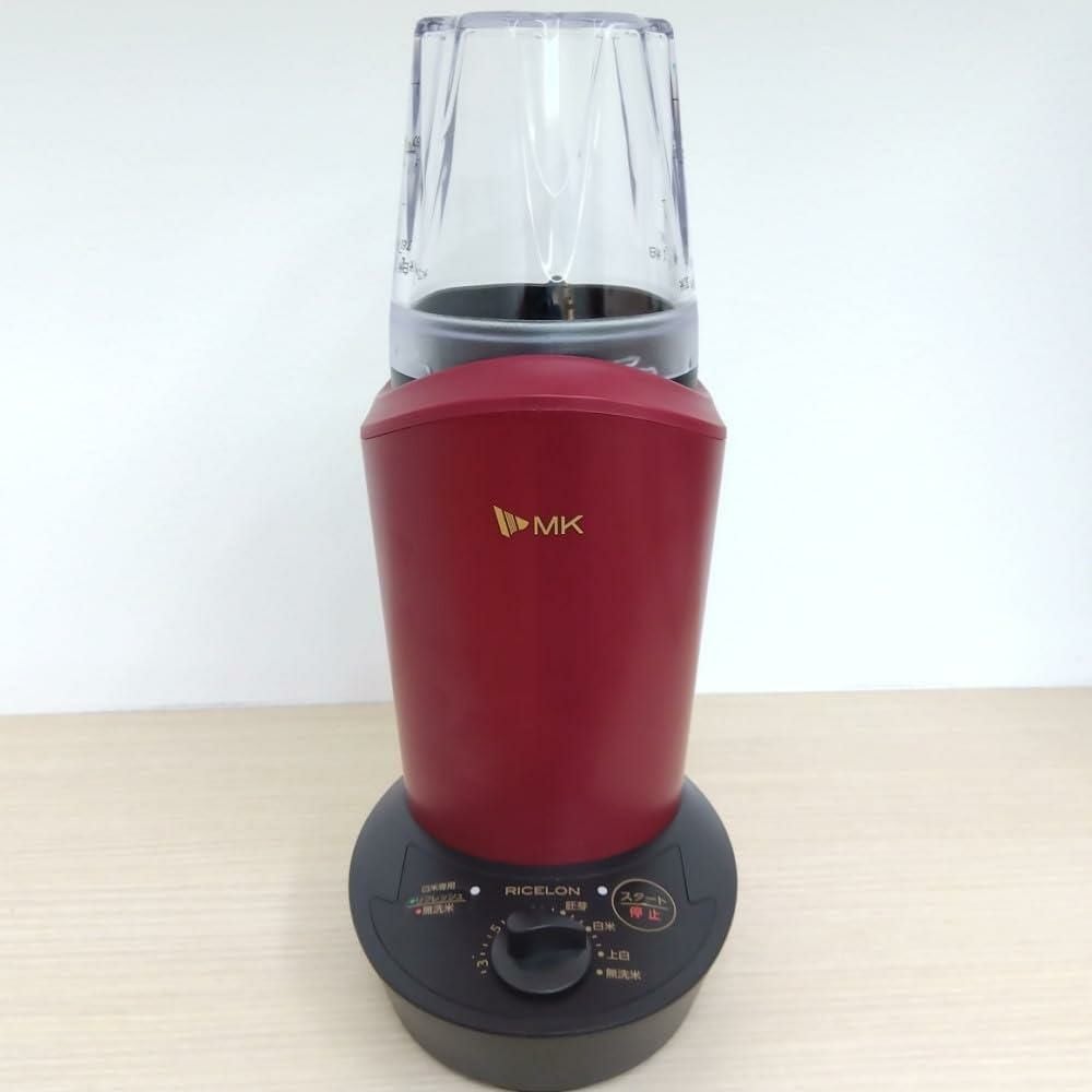 エムケー精工 小型精米機 RICELON ワインレッド 玄米300gセット
