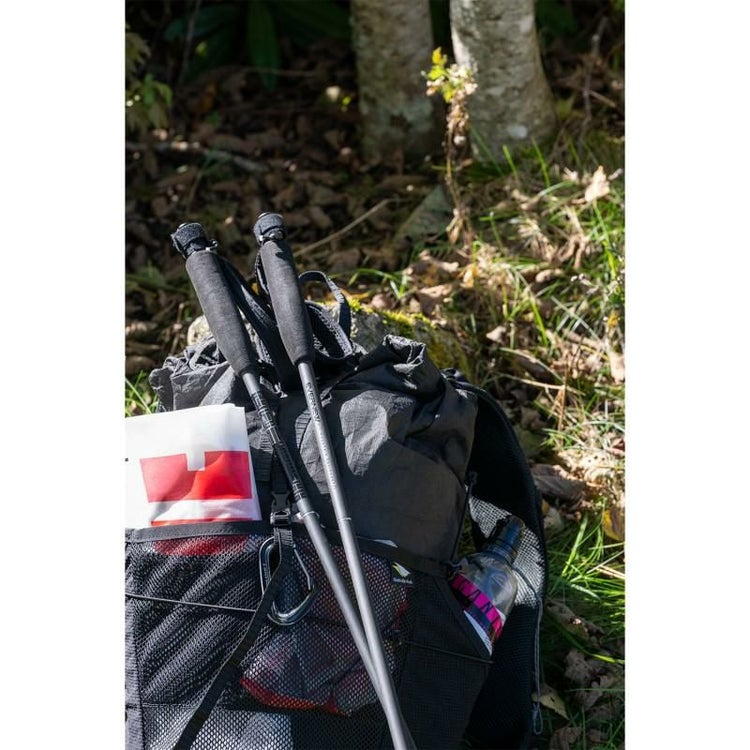 エバニュー トレッキングポール EBH507 M スティック CFRP 115cm 1本 カーボン製 折りたたみ式