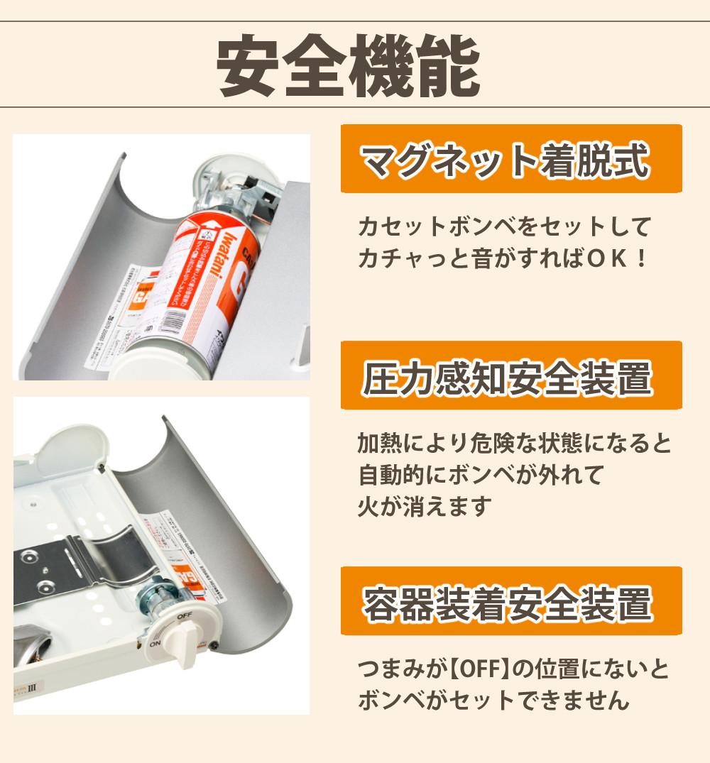 イワタニ カセットコンロ エコプレミアム3 プレート4種付き セット