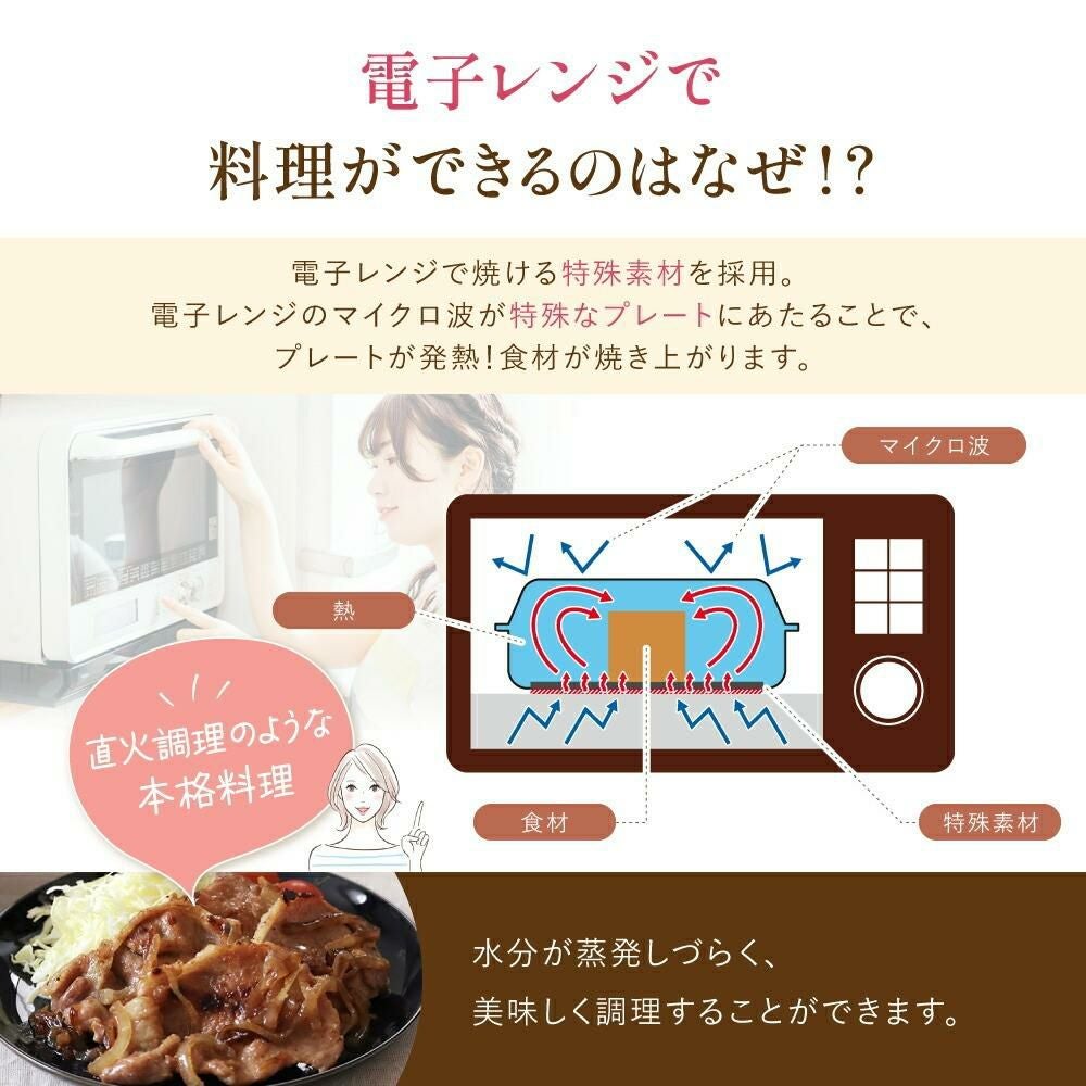 サクセスアジア レンジクッキング 電子レンジ調理用品 食洗機対応 丸型