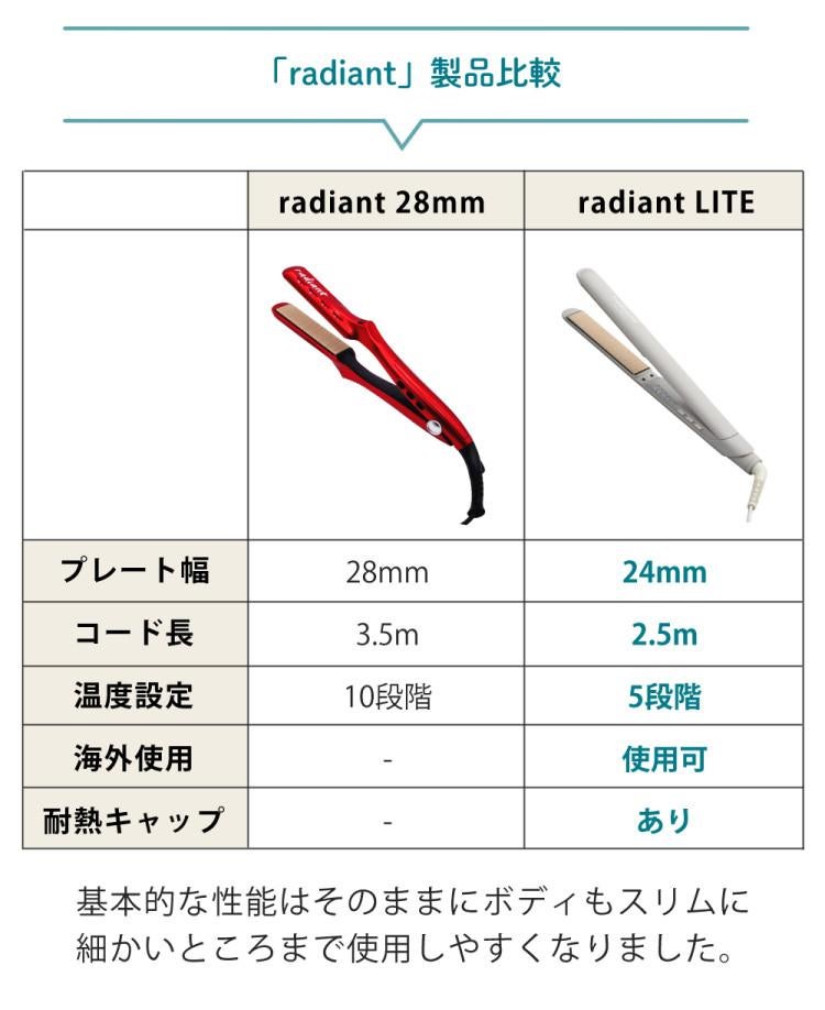正規販売店│海外使用OK】ラディアント シルクヘアアイロン 24mm