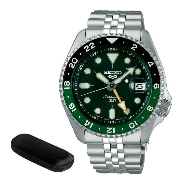 セイコー 5スポーツ 腕時計 SKX GMT 自動巻 ステンレス アナログ メンズ 国内正規品 SBSC019 時計ケース付