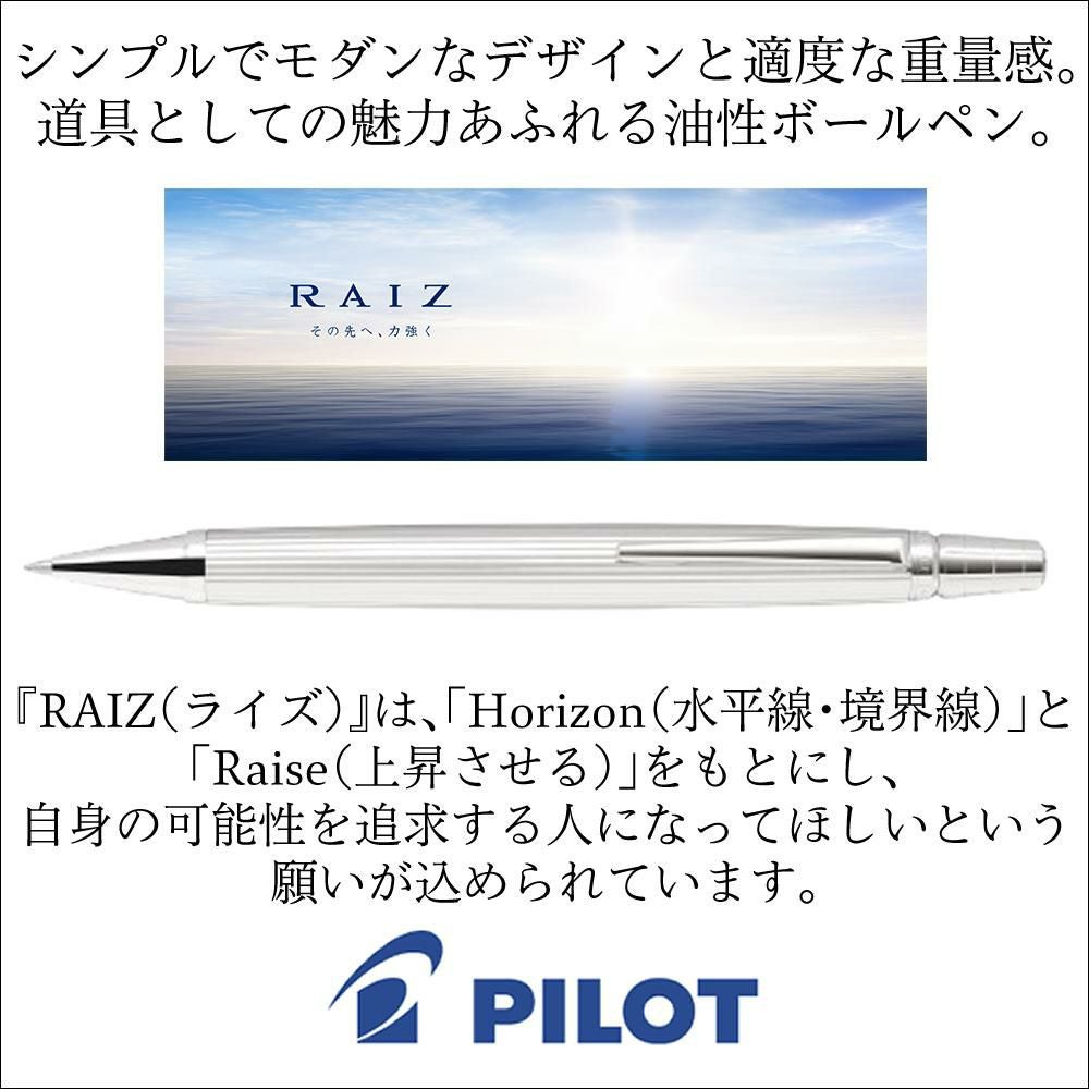 パイロット 油性 ボールペン ライズ シャイニングシルバー BR-15SS-SS 替芯付きセット