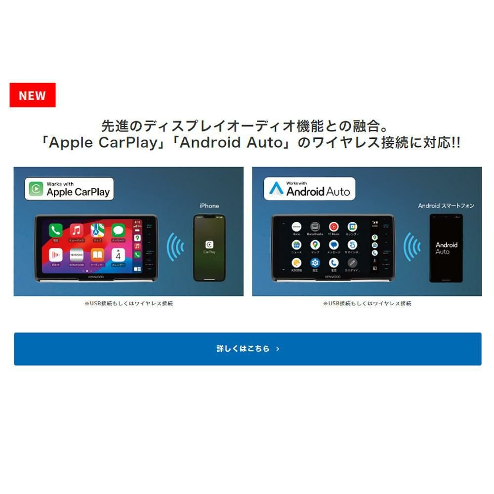 ケンウッド 彩速ナビ 9V型フローティングモデル MDV-M911HDF