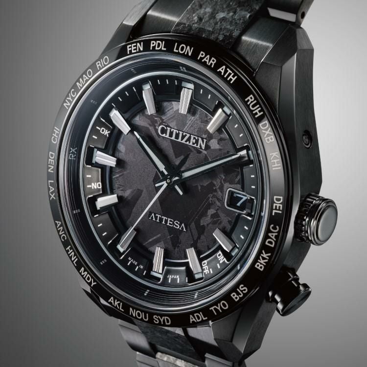 シチズン アテッサ 腕時計 ACT Line HAKUTO-R コラボ 限定 ブラックチタン メンズ 国内正規品 CB0285-63E 時計ケース付