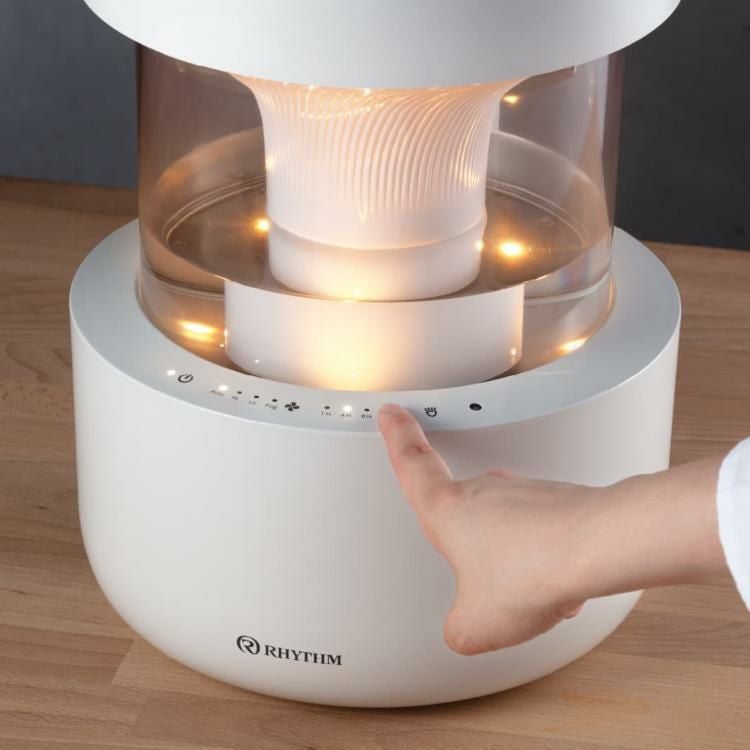 レビュー特典有り）リズム 加湿器 超音波式 MIST350 2.2L ライトグレー