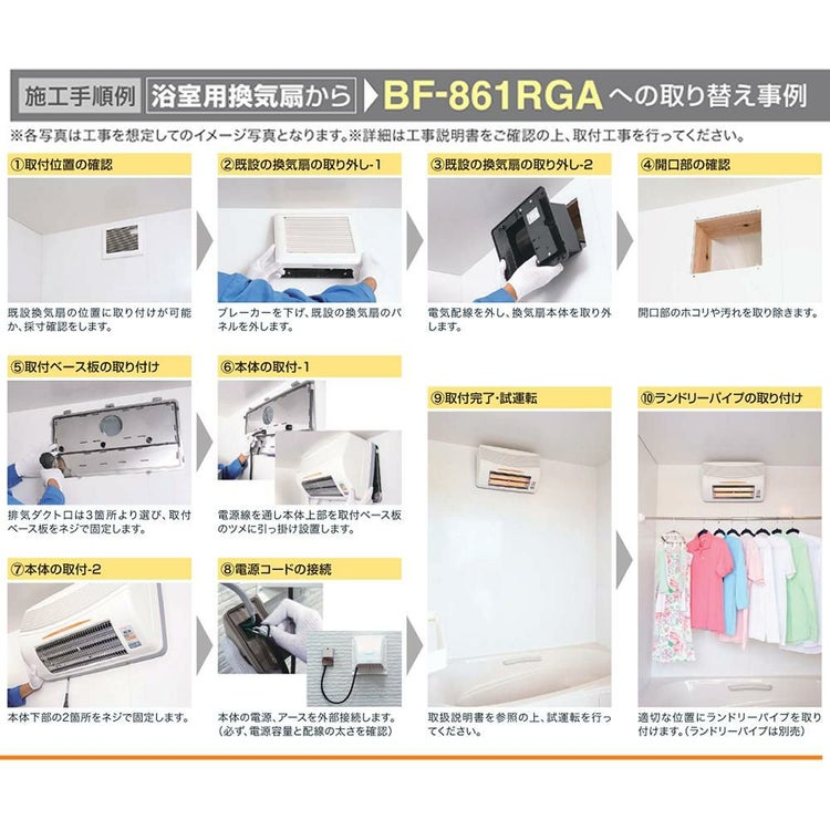 高須産業 浴室換気乾燥暖房機 ホワイト BF-861RGA