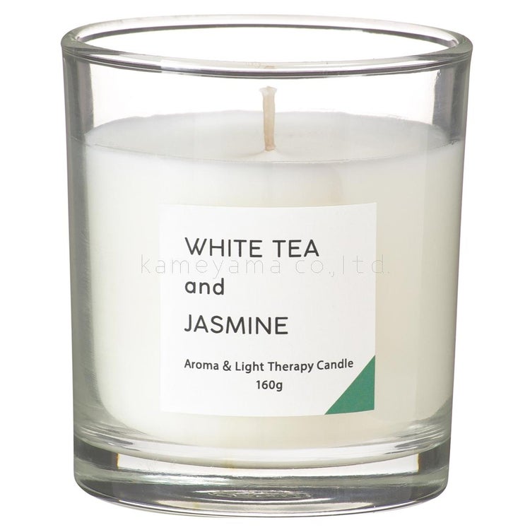 香るキャンドルL カメヤマキャンドル 「ホワイトティー＆ジャスミン」 A4790590 アロマキャンドル フレグランス キャンドルウォーマー対応