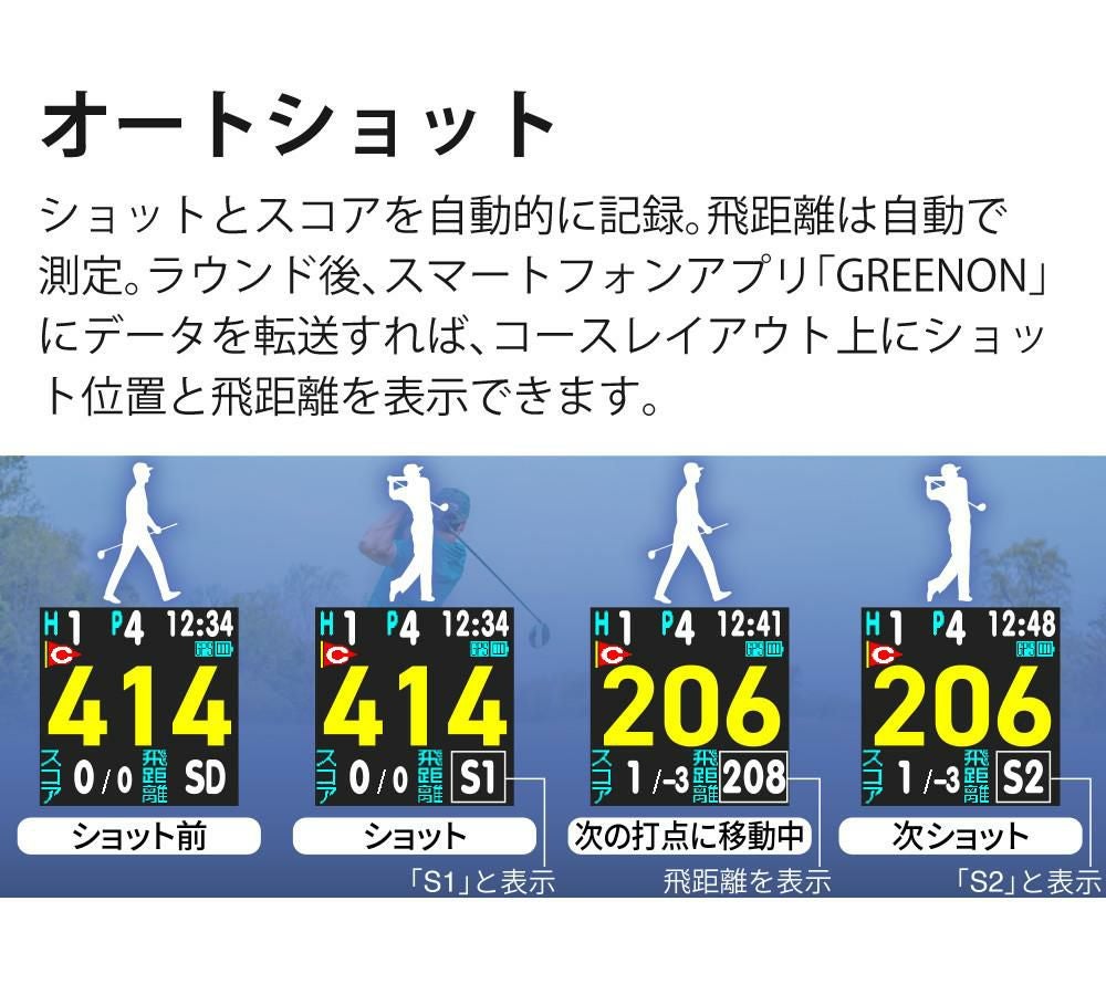 ボール付）グリーンオン THE GOLF WATCH NORM GN301 ゴルフナビ GPS