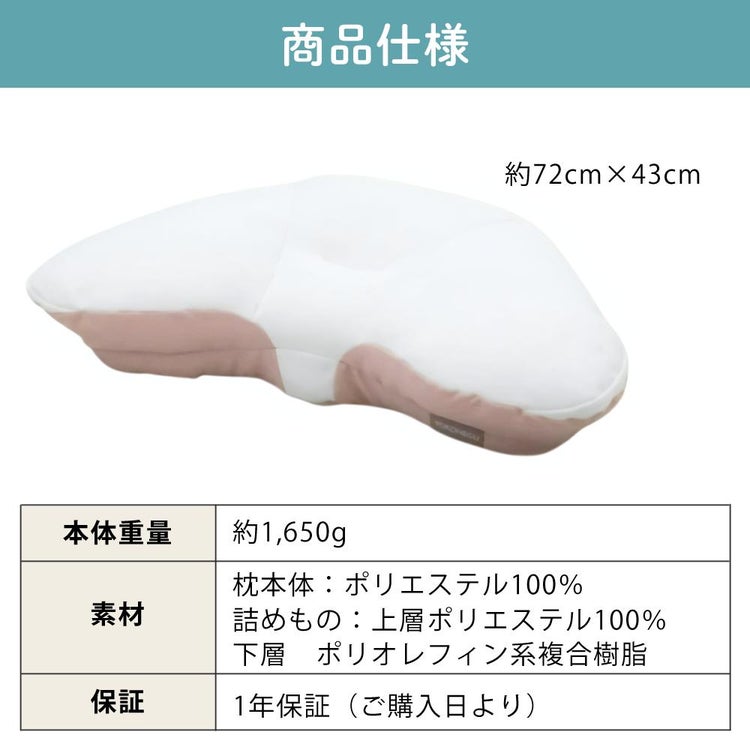 富士ベッド 横向き寝専用枕 YOKONEGU Premium ヨコネグ プレミアム