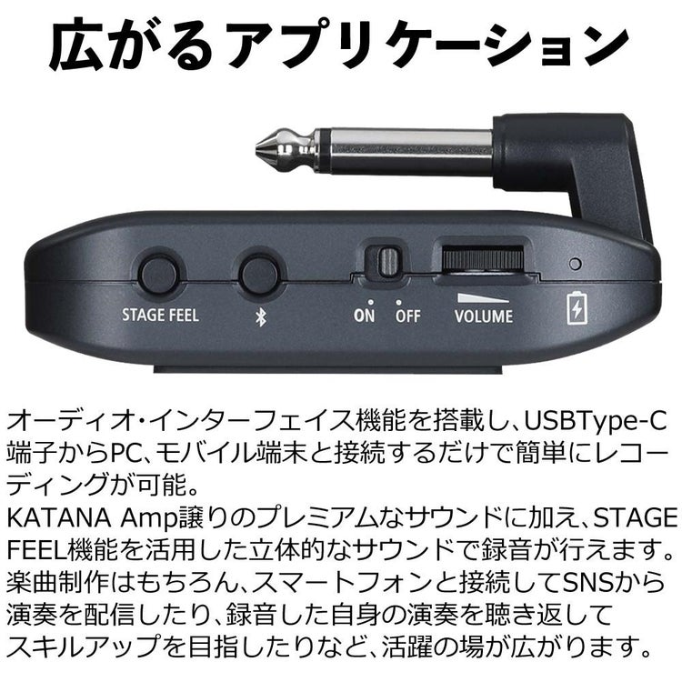 BOSS ボス ヘッドホンアンプ  KATANA:GO KTN-GO専用ポーチ ヘッドホンセット