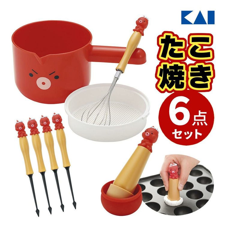 まいど本舗  粉つぎボールセット DS1021＆キッチンペーパーで油引き DS1020＆まとめやすいダイヤ型ピック DS1018×4本 6点セット