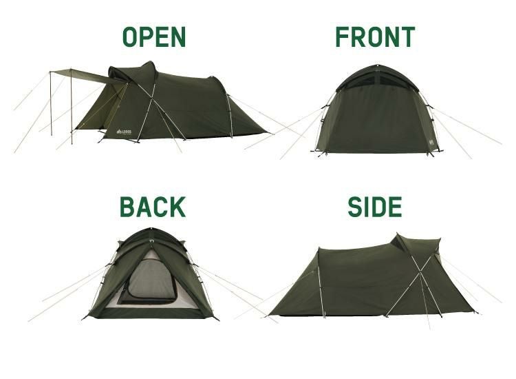 ロゴス neos エーコン リビングドーム M-BE 2ルームテント 収容人数3～4人 71201192ラッピング不可