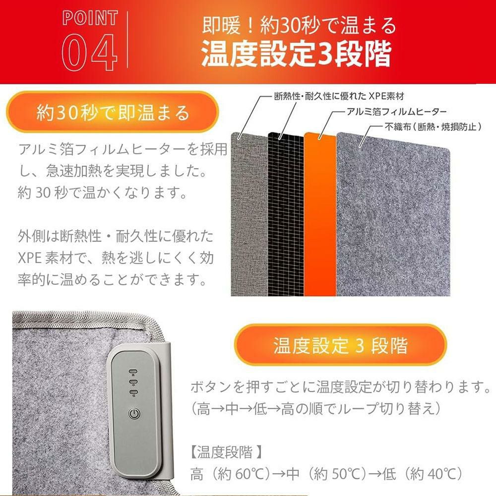 LITHON KSHT-002A 巻くコタツ足暖 足元ヒーター ＆ めぐリズム 蒸気でホットアイマスク 無香料 付きセットラッピング不可