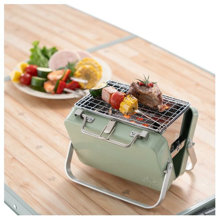 ロゴス グリルアタッシュmini 81060970 ＆ロゴス エコココロゴス・ミニラウンドストーブ6 付き 2点セット