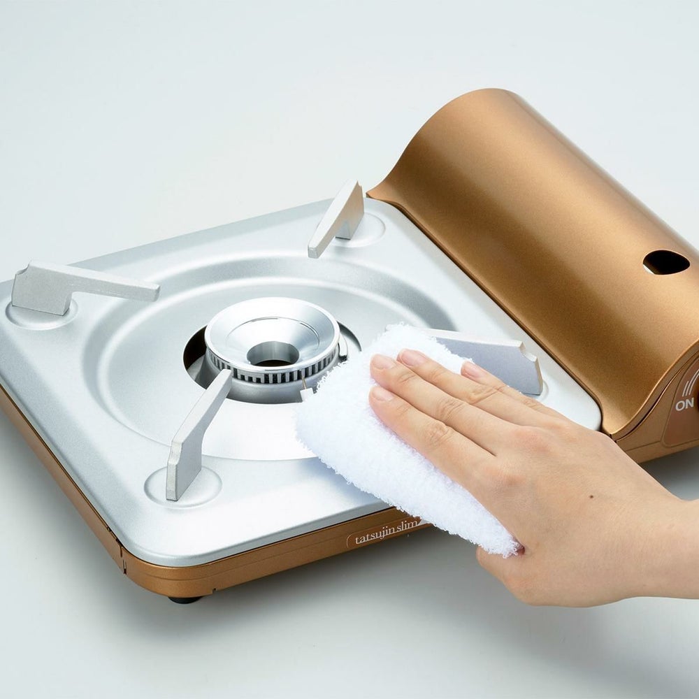 （専用ケース＆クロス付き）イワタニ カセットコンロ カセットフー 達人スリムV CB-TS-5 ゴールド （ラッピング不可）