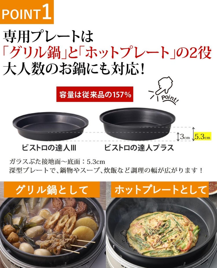 イワタニ カセットフー ビストロの達人プラス 焼肉 たこ焼き 網焼き プレート セット