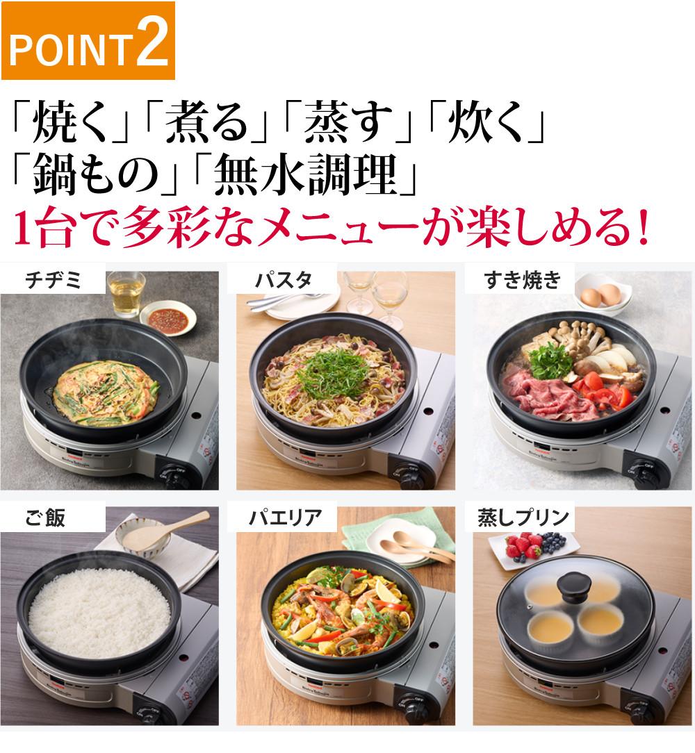 イワタニ ビストロの達人２（1回使用）＋達人網焼プレート（新品未使用）セットを大変お安くお譲りいたします！！ イワタニ カセットフー ビストロの達人プラス 焼肉 たこ焼き 網焼き