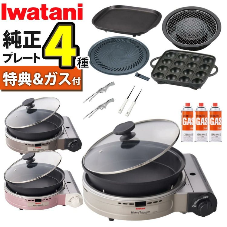 イワタニ カセットフー ビストロの達人プラス 焼肉 たこ焼き 網焼き 鉄板焼き プレート カセットガス セット